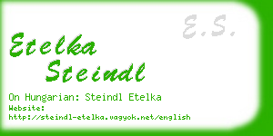 etelka steindl business card